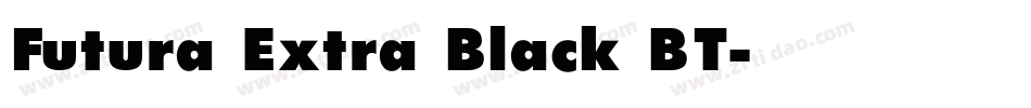 Futura Extra Black BT字体转换